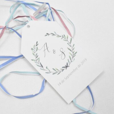 Etiqueta Alex y Sofía