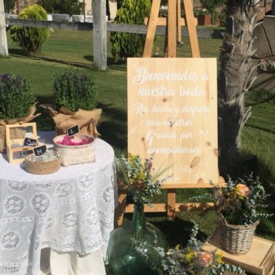 Cartel madera modelo 2