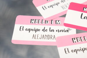 Pegatina "Hello" Equipo de la Novia