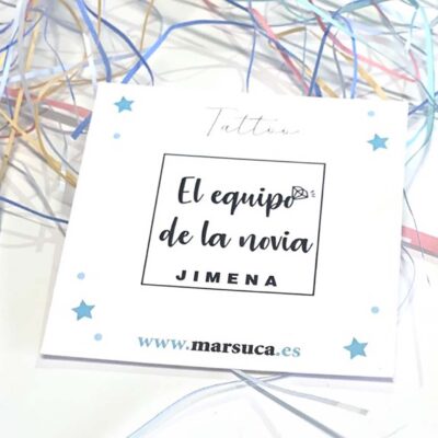 Tatoo Equipo de la novia 1