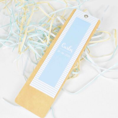 Recordatorio rayas azul