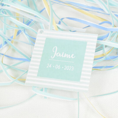 Etiqueta Rayas Verde