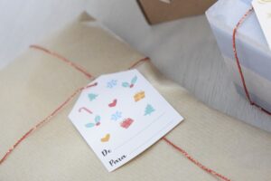 Etiquetas navideñas modelo 1