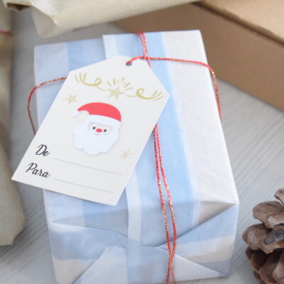 Etiqueta navideña modelo 2