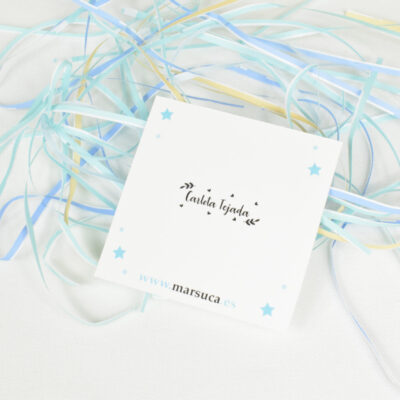 Sello textil hojitas