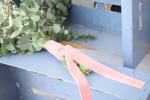 Cinta de ramo de novia rosa