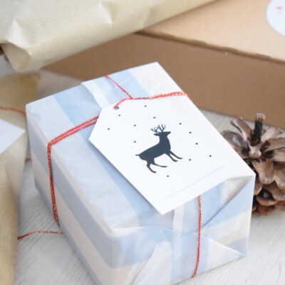 Etiqueta navideña modelo 5