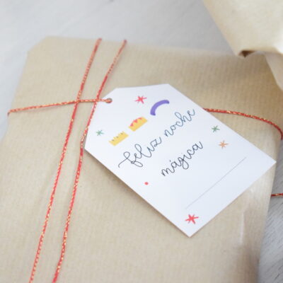 Etiqueta navideña modelo 6