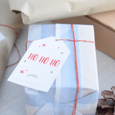 Etiqueta navideña modelo 2