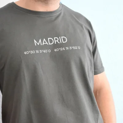 Camiseta Coordenadas negra