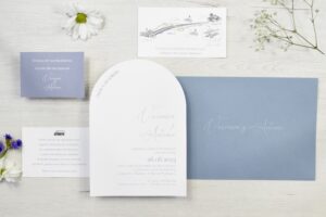 Invitación Luz aqua