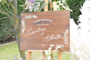 Cartel madera modelo 6