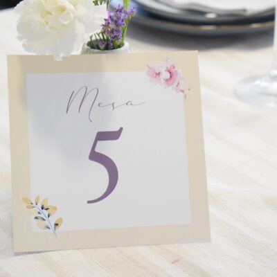 Indicadores de mesa Mariana