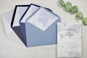 Invitación Belmont Azul
