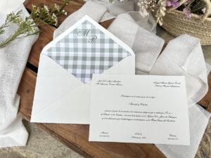 Invitación Vichy Verde