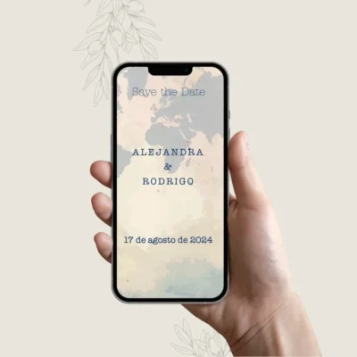 Save the Date Belmont Azul