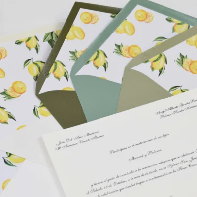 Sobre forrado Limonero