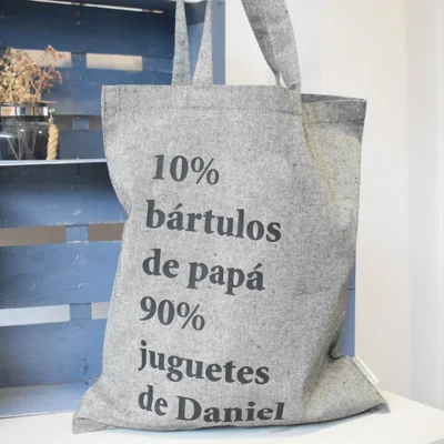 Bolsa Tote Papá gris