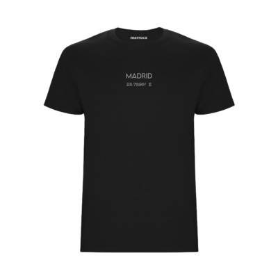 Camiseta Coordenadas negro