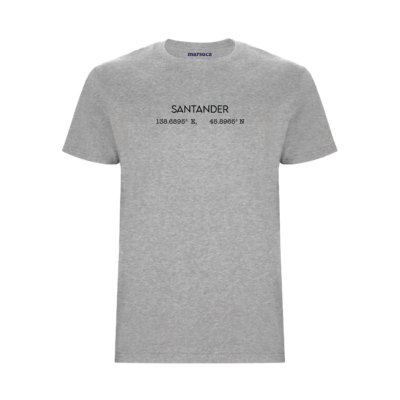 Camiseta Coordenadas gris
