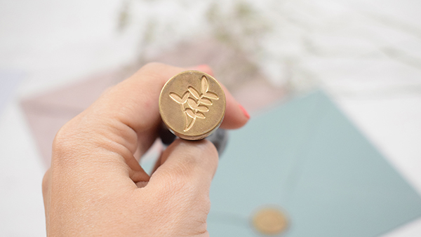 Sello de lacre flor armonia