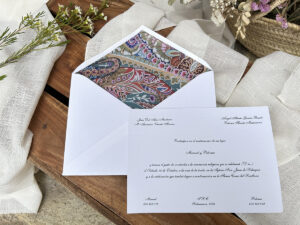 Invitación Clásica Étnica