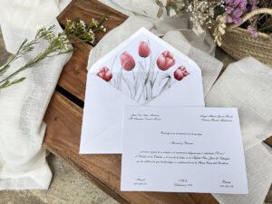Invitación Clásica Amapolas