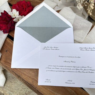 Invitación Clásica Verde