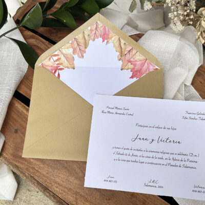 Invitación Clásica Otoño.