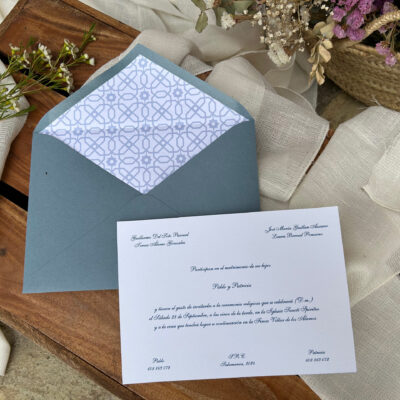 Invitación Clásica Geometrica