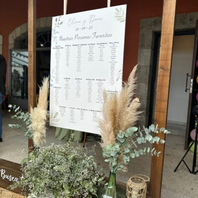 Cartel Seating Hojas