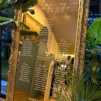 Cartel Seating Vinilo Espejo