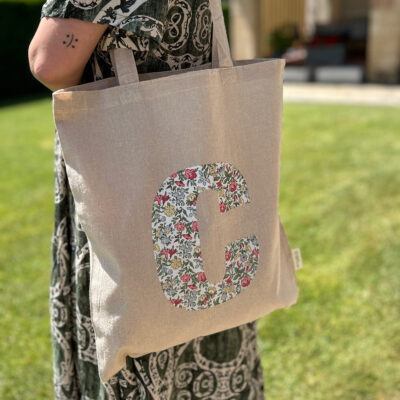 Bolsa Tote inicial roja