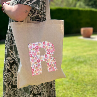 Bolsa Tote inicial rosa