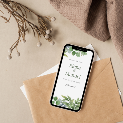 Invitación Digital Botánico